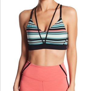 Manduka Luminous Bra Jade Variegated Stripe